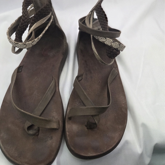 Chaco Shoes - Chaco Brown Strappy Sandals